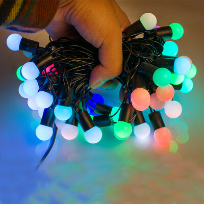 50 RGB Ball LED Color Changing with 16 Feet Linkable Ball String Christmas Xmas Lights 230180
50 RGB Ball LED Color Changing with 16 Feet Linkable Ball String Christmas Xmas Lights 230180