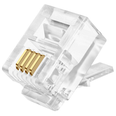 CNCOB CN-105-2AB gold-plated 6P2C crystal head 2-cell phone crystal head phone line RJ11 crystal head connector (100 / bag
CNCOB CN-105-2AB gold-plated 6P2C crystal head 2-cell phone crystal head phone line RJ11 crystal head connector (100 / bag