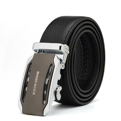 American bison young men's belt automatic buckle business men belt leather middle-aged trousers belt N71184-1B silver buckle
American bison young men's belt automatic buckle business men belt leather middle-aged trousers belt N71184-1B silver buckle