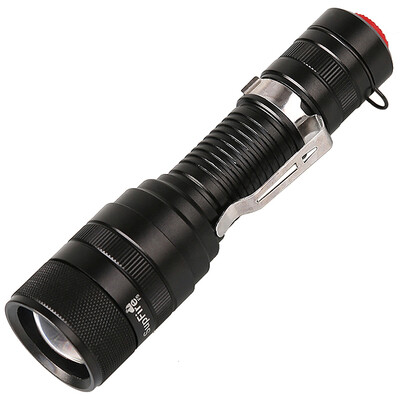 Flashlight supfire F5 flashlight T6 zoom long-range rechargeable 18650 battery 10W high power LED outdoor mini riding self-defense home lamp
Flashlight supfire F5 flashlight T6 zoom long-range rechargeable 18650 battery 10W high power LED outdoor mini riding self-defense home lamp