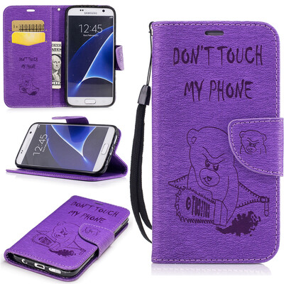 Purple Bear Style Embossing Classic Flip Cover with Stand Function and Credit Card Slot for Samsung Galaxy S7
Purple Bear Style Embossing Classic Flip Cover with Stand Function and Credit Card Slot for Samsung Galaxy S7