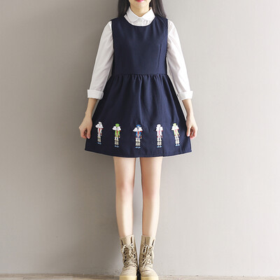 CITYPLUS School of Arts&Arts Fan embroidery Academy Wind Vest Dresses Female CWQZ16Q454 Navy L
CITYPLUS School of Arts&Arts Fan embroidery Academy Wind Vest Dresses Female CWQZ16Q454 Navy L