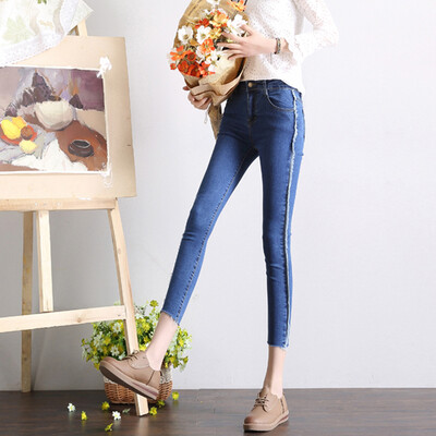 CITYPLUS Felt hit color pencil elastic high waist feet nine points jeans CWKN172462 dark blue XL
CITYPLUS Felt hit color pencil elastic high waist feet nine points jeans CWKN172462 dark blue XL
