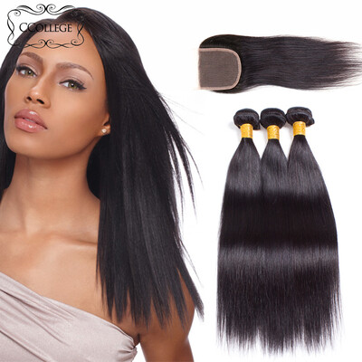 8A Grade Brazilian Straight Hair With Lace Closure Unprocessed Brazilian Virgin Human Hair 3 Bundles Set CCollege Hair Products
8A Grade Brazilian Straight Hair With Lace Closure Unprocessed Brazilian Virgin Human Hair 3 Bundles Set CCollege Hair Products