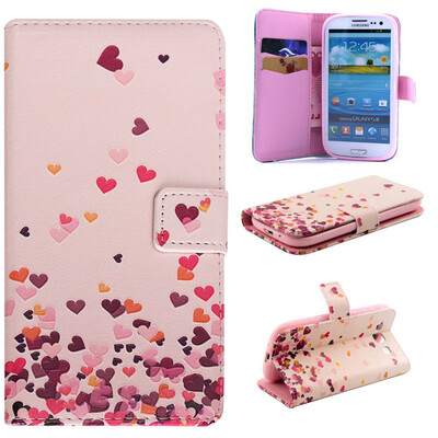 Pink Heart Design PU Leather Flip Cover Wallet Card Holder Case for SAMSUNG Galaxy S3 i9300
Pink Heart Design PU Leather Flip Cover Wallet Card Holder Case for SAMSUNG Galaxy S3 i9300