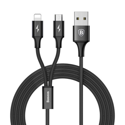 Baseus) Andrews / Apple two-in-one mobile phone data charging cable iPhone6s / 7p millet music as Huawei Andrews data cable / charging line 1.2 m black
Baseus) Andrews / Apple two-in-one mobile phone data charging cable iPhone6s / 7p millet music as Huawei Andrews data cable / charging line 1.2 m black