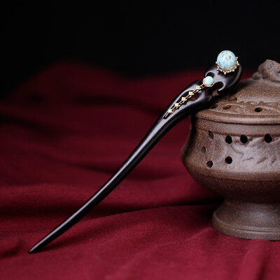 Phoenix Nirvana Chinese style ancient palace hairpin female simple hand-carved ebony hairpin hair accessories
Phoenix Nirvana Chinese style ancient palace hairpin female simple hand-carved ebony hairpin hair accessories