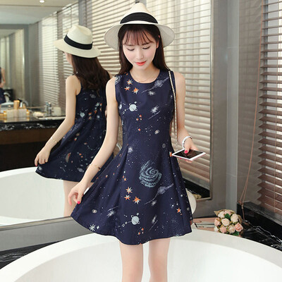 VIVAHEART Korean Slim Sleeveless Skirt Pattern Print Chiffon One Piece VWQZ173331 Navy Blue M
VIVAHEART Korean Slim Sleeveless Skirt Pattern Print Chiffon One Piece VWQZ173331 Navy Blue M
