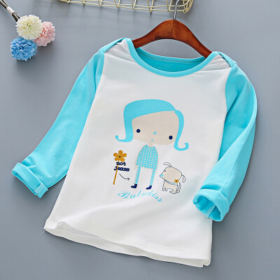 Ouma Babe children's clothing girls long-sleeved T-shirt in the big children's shirt fashion girls children's bottoming shirt M0033 blue 130 yards
Ouma Babe children's clothing girls long-sleeved T-shirt in the big children's shirt fashion girls children's bottoming shirt M0033 blue 130 yards