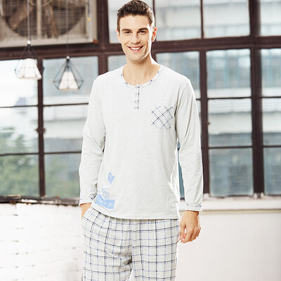 HACAI men&39s pajamas long-sleeved modal round neck thin box cartoon printing male home service suit light gray 175100
HACAI men&39s pajamas long-sleeved modal round neck thin box cartoon printing male home service suit light gray 175100