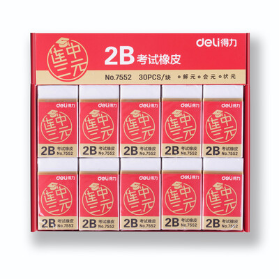 Deli 7552 even in the ternary series of students test eraser 30 loaded white 54 30 12mm block
Deli 7552 even in the ternary series of students test eraser 30 loaded white 54 30 12mm block