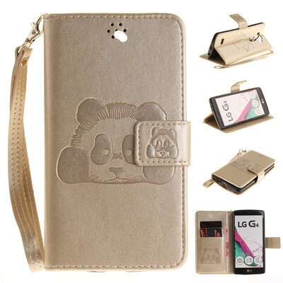 Gold Panda Style Embossing Classic Flip Cover with Stand Function and Credit Card Slot for LG G4
Gold Panda Style Embossing Classic Flip Cover with Stand Function and Credit Card Slot for LG G4