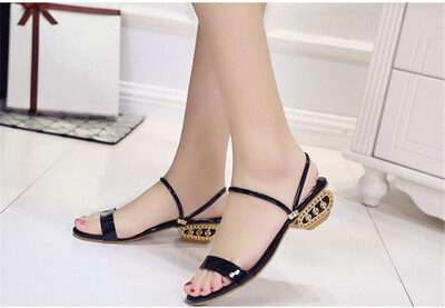 Jiabaisi Women sandal around Toe fretwork low Heel fashion strap comfort shoes Large Size Basic Shoes
Jiabaisi Women sandal around Toe fretwork low Heel fashion strap comfort shoes Large Size Basic Shoes