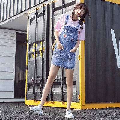 VIVAHEART Korean casual harness dress sweet corners cowboy strap skirt VWQZ172434 light blue l
VIVAHEART Korean casual harness dress sweet corners cowboy strap skirt VWQZ172434 light blue l