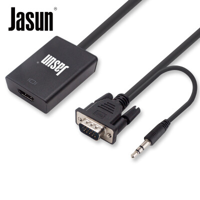 Jason JASUN vga to hdmi converter notebook desktop access TV projector VGA male HDMI converter with audio support 1080P black JS-088
Jason JASUN vga to hdmi converter notebook desktop access TV projector VGA male HDMI converter with audio support 1080P black JS-088