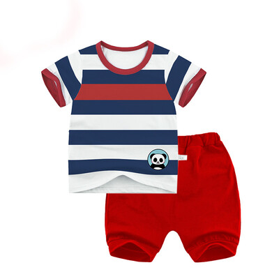 Yue Tong Lai children's suit summer boy short-sleeved T-shirt harem pants suit summer Y1914 striped panda 140
Yue Tong Lai children's suit summer boy short-sleeved T-shirt harem pants suit summer Y1914 striped panda 140