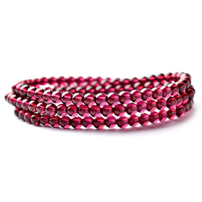Ling Fei wine red garnet bracelet three laps multi-layer hand string crystal jewelry gift female
Ling Fei wine red garnet bracelet three laps multi-layer hand string crystal jewelry gift female