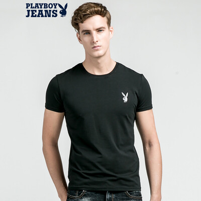 Playboy PLAYBOYJEANS Men's short sleeve T-shirt round necklace print pure color Slim half sleeve elastic simple letter cotton jacket European and American wind summer 71102004 white L
Playboy PLAYBOYJEANS Men's short sleeve T-shirt round necklace print pure color Slim half sleeve elastic simple letter cotton jacket European and American wind summer 71102004 white L