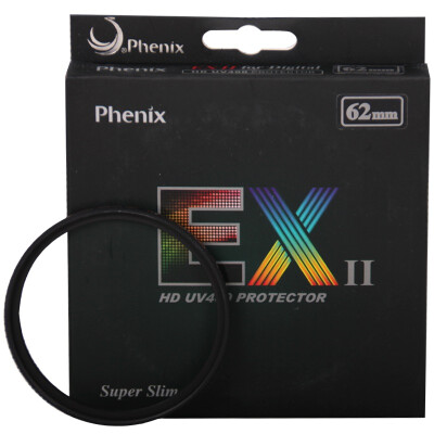 Phoenix Phenix EXII series of second generation L37 62mm UV 62UV double-sided 24-layer composite coating waterproof
Phoenix Phenix EXII series of second generation L37 62mm UV 62UV double-sided 24-layer composite coating waterproof