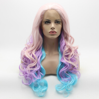 Iwona Hair Wavy Long Pink Light Purple Blue Mix Wig Half Hand Tied Heat Resistant Synthetic Lace Front Wig
Iwona Hair Wavy Long Pink Light Purple Blue Mix Wig Half Hand Tied Heat Resistant Synthetic Lace Front Wig