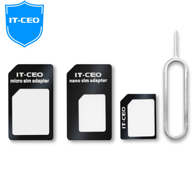 IT-CEO V7KT mobile phone Sim card reduction card sets Micro / Nano sim conversion card card slot card for Apple iPhone4 / 5 / 6S Samsung Huawei black
IT-CEO V7KT mobile phone Sim card reduction card sets Micro / Nano sim conversion card card slot card for Apple iPhone4 / 5 / 6S Samsung Huawei black