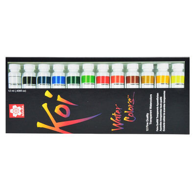 Cherry (Sakura) Koi full transparent watercolor 12 color suit 12ml XMW12L [Japanese imports
Cherry (Sakura) Koi full transparent watercolor 12 color suit 12ml XMW12L [Japanese imports