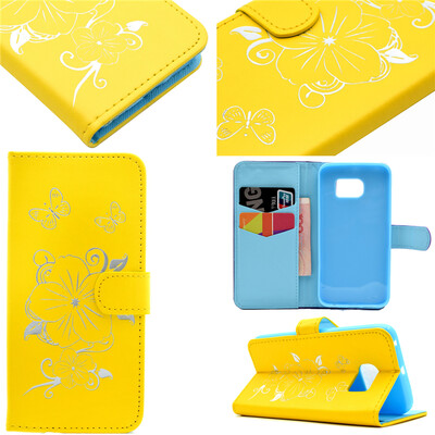 Yellow Hot Stamping Foil Gold Design PU Leather Flip Cover Wallet Card Holder Case for Samsung GALAXY S6 Edge
Yellow Hot Stamping Foil Gold Design PU Leather Flip Cover Wallet Card Holder Case for Samsung GALAXY S6 Edge