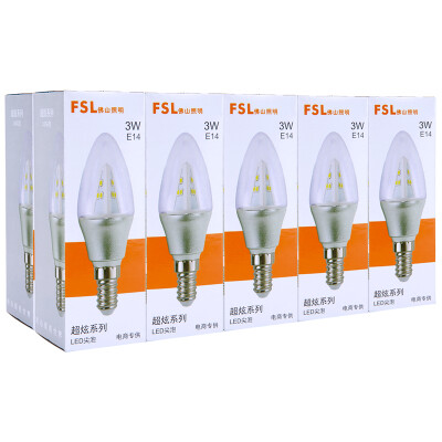 Foshan Lighting FSL LED energy-saving light bulb bubble bubble 3W small mouth E14 sharp foam daylight color 6500K 10 package
Foshan Lighting FSL LED energy-saving light bulb bubble bubble 3W small mouth E14 sharp foam daylight color 6500K 10 package