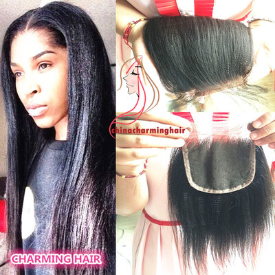 Brazilian Light Yaki Straight Closure Unprocessed Italian Yaki Closure Bleached Knots Swiss Lace Hair Closure
Brazilian Light Yaki Straight Closure Unprocessed Italian Yaki Closure Bleached Knots Swiss Lace Hair Closure