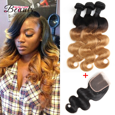 Ombre Brazilian Hair T1B27 3 Bundles With Closure Muse Lady Beauty Hair Products Blonde Weave Bundles Brazilian Body Wave
Ombre Brazilian Hair T1B27 3 Bundles With Closure Muse Lady Beauty Hair Products Blonde Weave Bundles Brazilian Body Wave