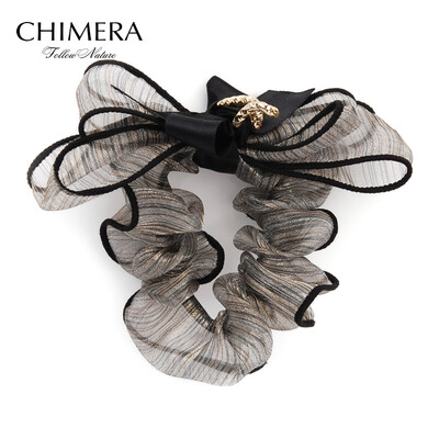 Chimera (CHIMERA) hair ornaments headdress light bowknot chiffon hair band leather head rope black
Chimera (CHIMERA) hair ornaments headdress light bowknot chiffon hair band leather head rope black