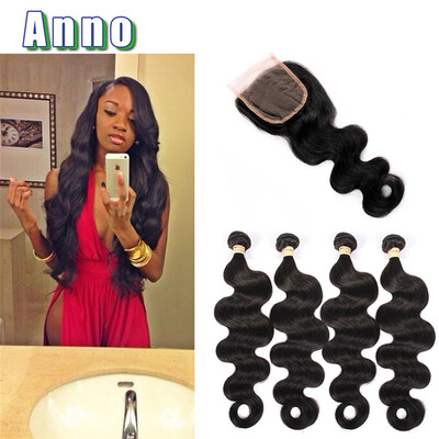 4 Pc Lot Brazillian Body Wave With Closure Top 6a Grade Brazilian Virgin Hair With Lace Closure ANNO Hair Bundles And Closure
4 Pc Lot Brazillian Body Wave With Closure Top 6a Grade Brazilian Virgin Hair With Lace Closure ANNO Hair Bundles And Closure