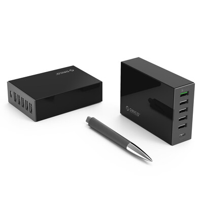 ORICO TSL-6U Desktop Multi-Port USB Charger Type-c * 1 / 2.4A * 4 / Fast Charge 2.0 Выход 5V10A Зарядное устройство высокой мощности Black
ORICO TSL-6U Desktop Multi-Port USB Charger Type-c * 1 / 2.4A * 4 / Fast Charge 2.0 Выход 5V10A Зарядное устройство высокой мощности Black