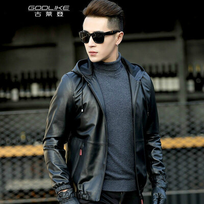 Mens leather jacket long sleeve autumn witer clothing genuine sheepskin motocycle coat real leather the newest style with hood
Mens leather jacket long sleeve autumn witer clothing genuine sheepskin motocycle coat real leather the newest style with hood