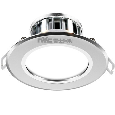 NVC NVC Lighting LED Downlight Ceiling Light Metal Aluminum Sand Silver 4 Watt Warm White 4000K Hole 75-85 cm
NVC NVC Lighting LED Downlight Ceiling Light Metal Aluminum Sand Silver 4 Watt Warm White 4000K Hole 75-85 cm