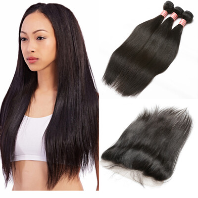 13x4Lace Frontal Closure Brazilian Straight Hair Human Hair Closure
