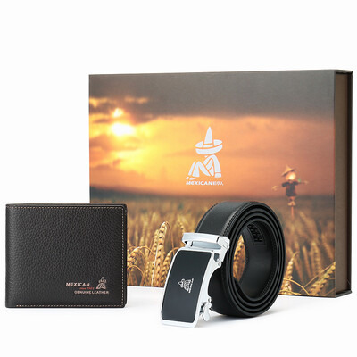 Scarecrow MEXICAN Fashion Men's Business Wallet Belt Gift Box Kraft Belt Cross Style Wallet Gift Gift Bag Set MLH005-02
Scarecrow MEXICAN Fashion Men's Business Wallet Belt Gift Box Kraft Belt Cross Style Wallet Gift Gift Bag Set MLH005-02