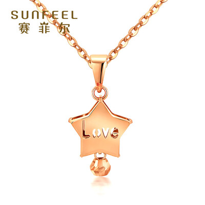 Sai Feier 18K gold pendant female rose gold K red star star heart heart gold pendant pendant about 0.6-0.77 grams
Sai Feier 18K gold pendant female rose gold K red star star heart heart gold pendant pendant about 0.6-0.77 grams