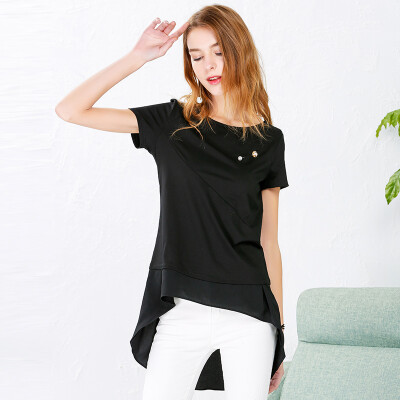 Red bean IDF women stitching casual leisure T-shirt female FTD7206B 90 black 165 88A
Red bean IDF women stitching casual leisure T-shirt female FTD7206B 90 black 165 88A