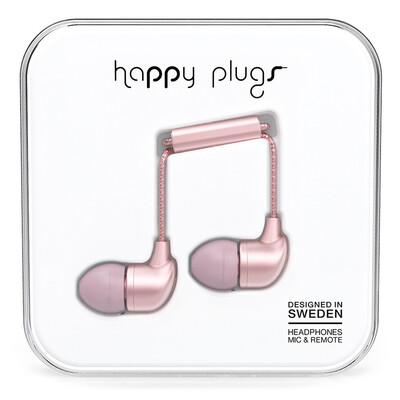 Happy Plugs in-Ear Matte Deluxe Edt In-Ear Headphones Music Headphones Apple Android Earphones Nordic Design Swedish Lightweight Tide Brand Pink Gold 
Happy Plugs in-Ear Matte Deluxe Edt In-Ear Headphones Music Headphones Apple Android Earphones Nordic Design Swedish Lightweight Tide Brand Pink Gold