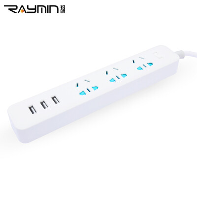 Rui Ming PW002 socket plug board row plug fast charge smart USB charging three combination jack plus three USB charging interface total output 2.4A 1.8 m
Rui Ming PW002 socket plug board row plug fast charge smart USB charging three combination jack plus three USB charging interface total output 2.4A 1.8 m