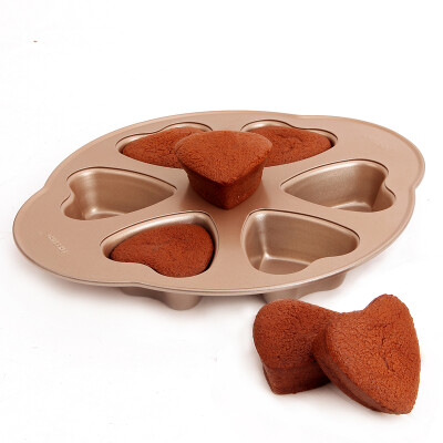 【Jingdong Supermarket】 CHEF MADE cake mold love heart-shaped non-stick 6-cup creative baking mold small cake dessert gel mold gold WK9106
【Jingdong Supermarket】 CHEF MADE cake mold love heart-shaped non-stick 6-cup creative baking mold small cake dessert gel mold gold WK9106
