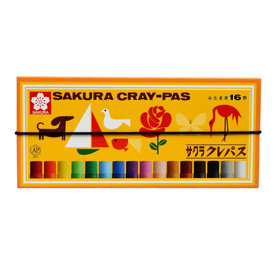 Sakura SQura LP16R 16-color oil painting suit thick Japanese students with art soft crayon Japanese imports
Sakura SQura LP16R 16-color oil painting suit thick Japanese students with art soft crayon Japanese imports