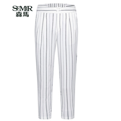 Semir Semir casual pants summer was thin stripes Korean version of wild casual pants pants 13216260016 white black tones 28
Semir Semir casual pants summer was thin stripes Korean version of wild casual pants pants 13216260016 white black tones 28