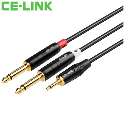 CE-LINK 2862 3.5mm turn double 6.35mm mono card farmers line / 1.5 meters a two-teon audio cable phone microphone / microphone cable
CE-LINK 2862 3.5mm turn double 6.35mm mono card farmers line / 1.5 meters a two-teon audio cable phone microphone / microphone cable