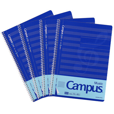 KOKUYO) Campus spiral binding easy to tear music book B5 / 40 page 4 installed WCN-CSN1412
KOKUYO) Campus spiral binding easy to tear music book B5 / 40 page 4 installed WCN-CSN1412