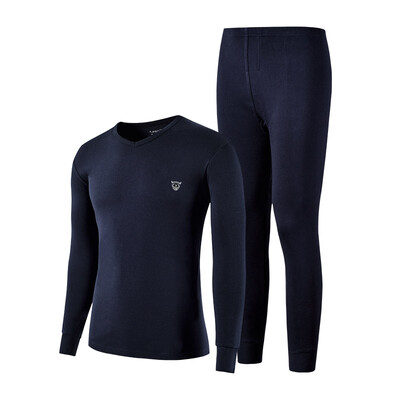 Playboy Qiuyi Qiuku Mens Thin Cotton Thermal Underwear Set Round Collar Foundation Bottom Lingerie Cotton Sweater Navy
Playboy Qiuyi Qiuku Mens Thin Cotton Thermal Underwear Set Round Collar Foundation Bottom Lingerie Cotton Sweater Navy