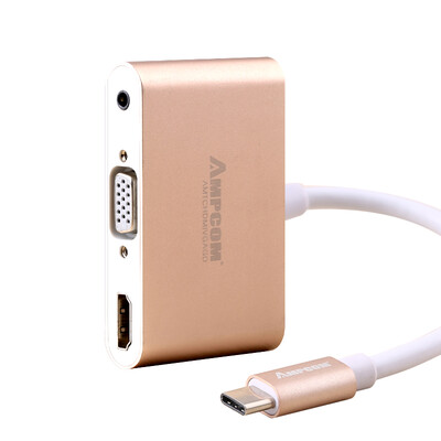 AMPCOM (AMPCOM) Тип-C к VGA + HDMI + 3,5 мм Аудио конвертер HD Macbook Просо Адаптер для ноутбука Алюминиевый сплав Золото
AMPCOM (AMPCOM) Тип-C к VGA + HDMI + 3,5 мм Аудио конвертер HD Macbook Просо Адаптер для ноутбука Алюминиевый сплав Золото