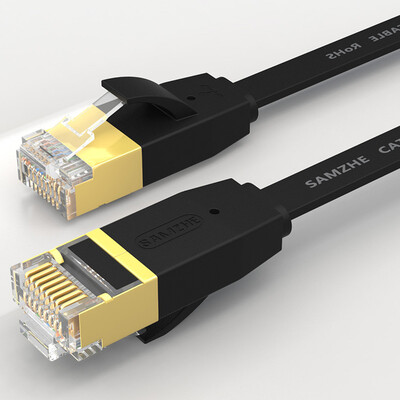Shanze (SAMZHE) 6005PHS six flat cable network oxygen-free copper Gigabit gold-plated metal head high-speed computer network cable cat6 class ultra-thin black 0.5 meters
Shanze (SAMZHE) 6005PHS six flat cable network oxygen-free copper Gigabit gold-plated metal head high-speed computer network cable cat6 class ultra-thin black 0.5 meters