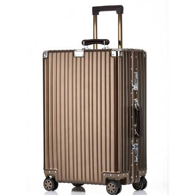 Travel House Aluminum Magnesium Alloy Retro Aluminum Frame Trolley Case Female Universal Wheel Boarding Luggage Female T1858 Black 20 Inch
Travel House Aluminum Magnesium Alloy Retro Aluminum Frame Trolley Case Female Universal Wheel Boarding Luggage Female T1858 Black 20 Inch
